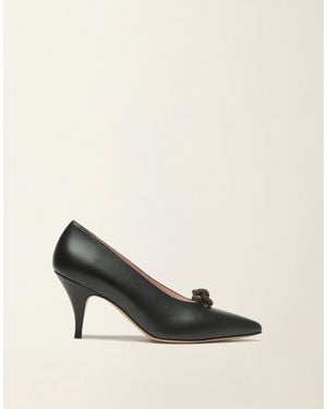 Fabiana Filippi Nappa Leather Court Shoes - Natural