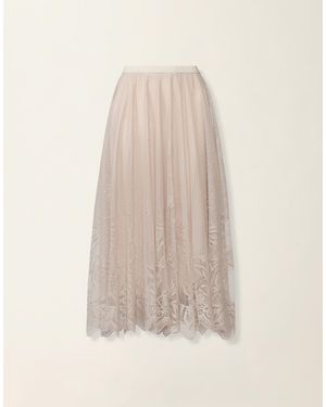 Fabiana Filippi Jacquard Lace Skirt - Natural