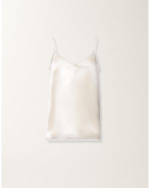 Fabiana Filippi Satin Lingerie Top, Butter - Natural