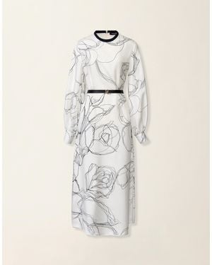 Fabiana Filippi Silk Twill Dress - White
