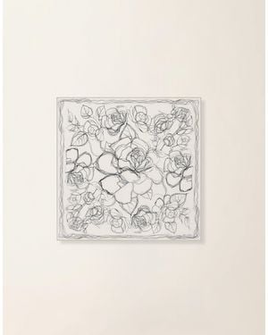 Fabiana Filippi Silk Twill Foulard, Midnight And Cachà - Natural