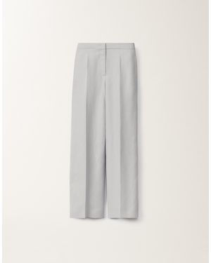 Fabiana Filippi Linen And Viscose Pants, Mauve - White