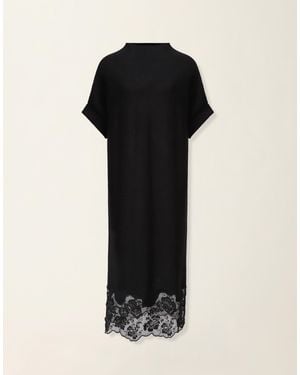 Fabiana Filippi Kimono Wool Dress - Black