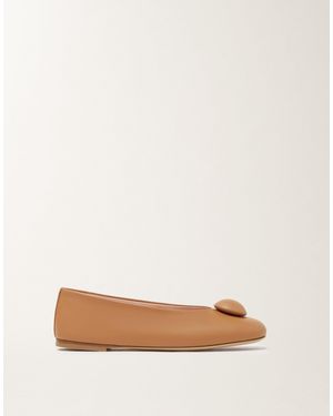 Fabiana Filippi Ballerina Aus Nappa, Leder - Natur