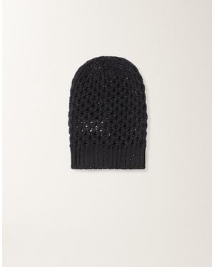 Fabiana Filippi Platinum Cap With Micro Sequins, Midnight - Black