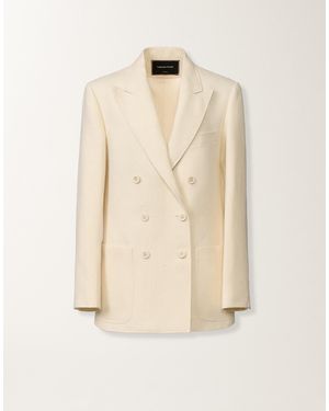 Fabiana Filippi Double-Breasted Jacket - Natural