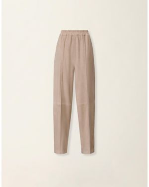 Fabiana Filippi Suede Trousers - Natural
