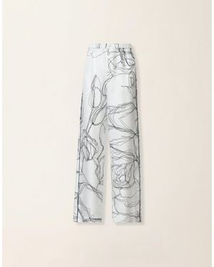 Fabiana Filippi Silk Twill Trousers - White
