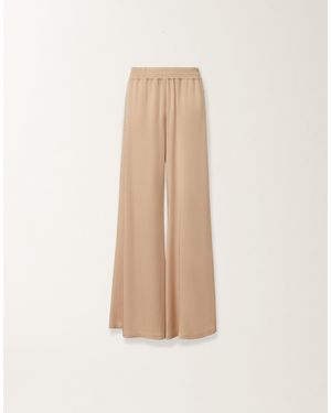 Fabiana Filippi Amelia Envers Satin Trousers, Maple - Natur