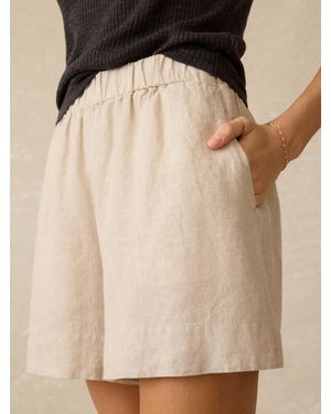 Faherty Laguna Linen Bayview Short - Natural