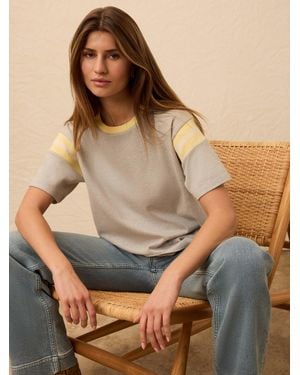 Faherty Sport Jersey Throwback T-Shirt - Brown