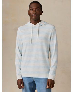 Faherty Sunwashed Organic Hoodie - White