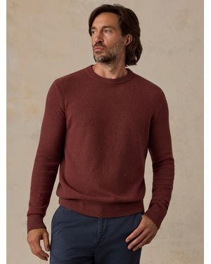 Faherty Jackson Crew Jumper - Purple