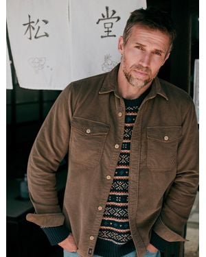 Faherty Stretch Terry Corduroy Workshirt - Multicolour