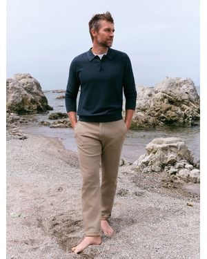 Faherty Stretch Terry Trouser Pants - Gray
