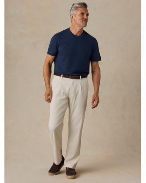 Faherty Short-Sleeve Sweater Tee - Blue