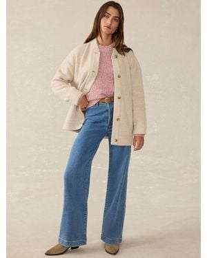 Faherty Pacific Knit Jacket - Natural