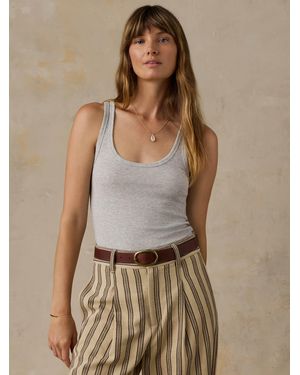 Faherty Featherweight Freestyle Tank - Natural