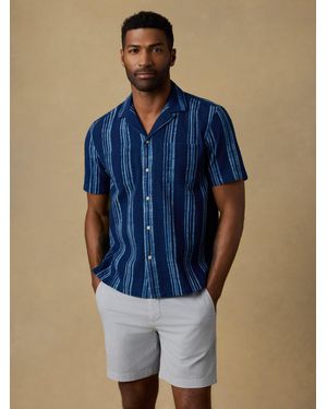 Faherty Short-Sleeve Camp Shirt - Blue