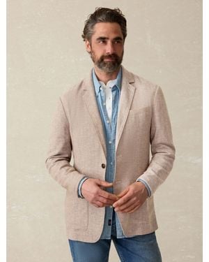 Faherty Movement&Trade; Linen Blazer - Natural