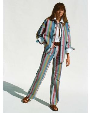 Faherty Sunset Denim Chore Jacket - Multicolor