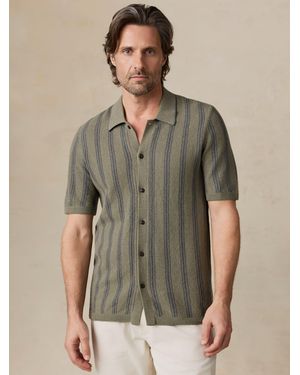 Faherty Short-Sleeve Jumper Shirt - Green