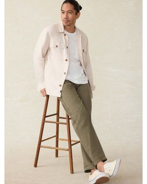 Faherty Movement&Trade; Linen Shirt Jacket - Natural