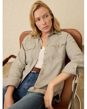 Faherty Nazare Flannel Overshirt - Natural