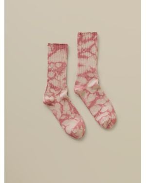 Faherty Sunwashed Tie Dye Sock - Natural