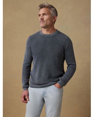 Faherty Sunwashed Crewneck Jumper - Grey