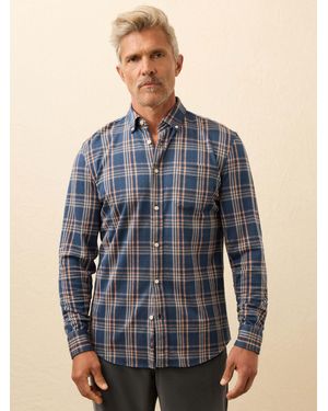 Faherty Coastline Knit Shirt - Blue