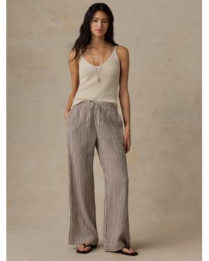 Faherty Dune Cotton Gauze Laidback Pants - Natural