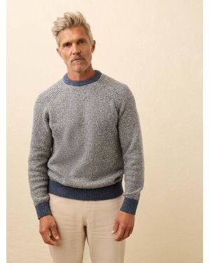 Faherty Donegal Crew Jumper - Grey