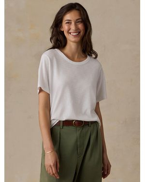 Faherty Sunwashed Regenerative T-Shirt - Blue