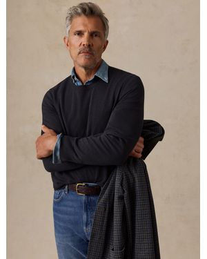 Faherty Long-Sleeve Sweater Tee - Blue