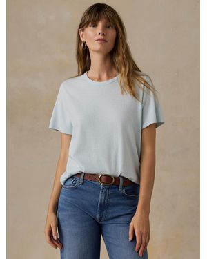 Faherty Sunwashed Regenerative T-Shirt - Blue