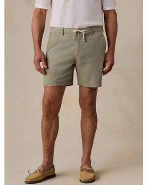 Faherty Movement Linen Short - Natural
