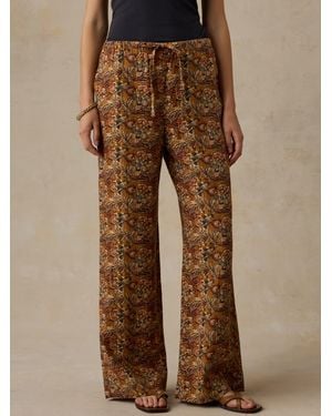 Faherty Laidback Linen Trousers - Brown
