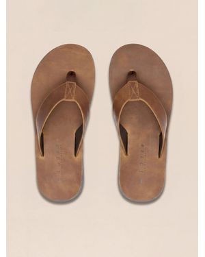 Faherty Reef Ojai Classic Flip Flop Shoes - Natural