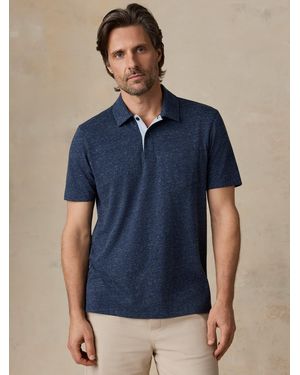 Faherty Short-Sleeve Breeze Polo Shirt - Blue