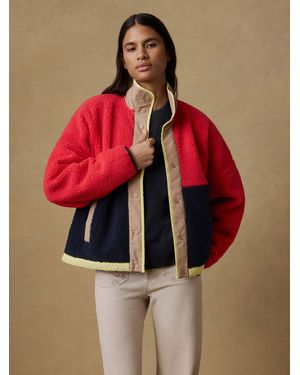 Faherty Fireside Fleece Jacket - Red