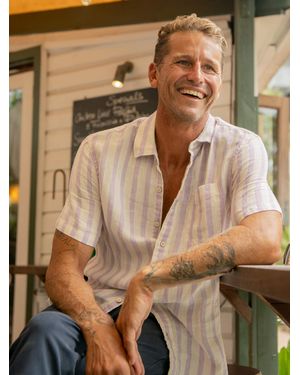Faherty Short-Sleeve Palma Linen Shirt - Natural