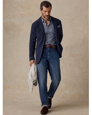 Faherty Highland Knit Blazer - Blue