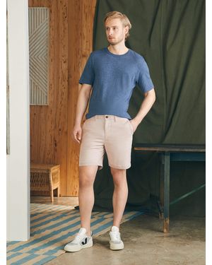 Faherty Coastline Chino Short (8" - Blue