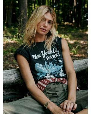 Faherty X Parks Project Nyc Parks Hemp Blend Vintage T-Shirt - Green