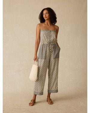 Faherty Catalina Jumpsuit - Natural