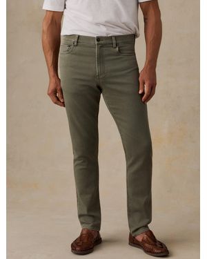 Faherty Stretch Terry 5-Pocket Pants - Natural