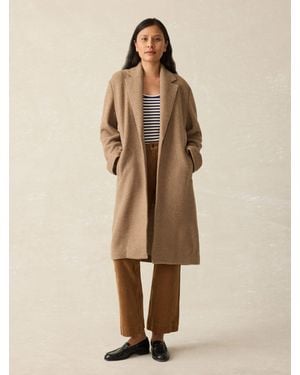 Faherty The Atlantic Knit Coat - Brown