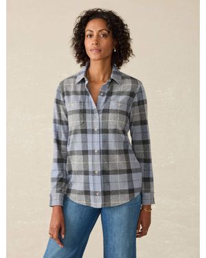 Faherty Legend Jumper Shirt - Blue