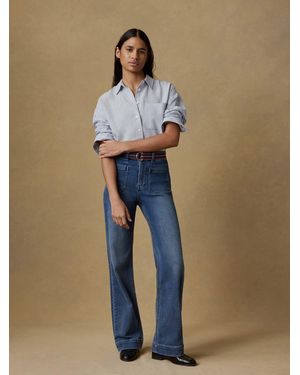 Faherty Stretch Terry Patch Pocket Pants - Blue